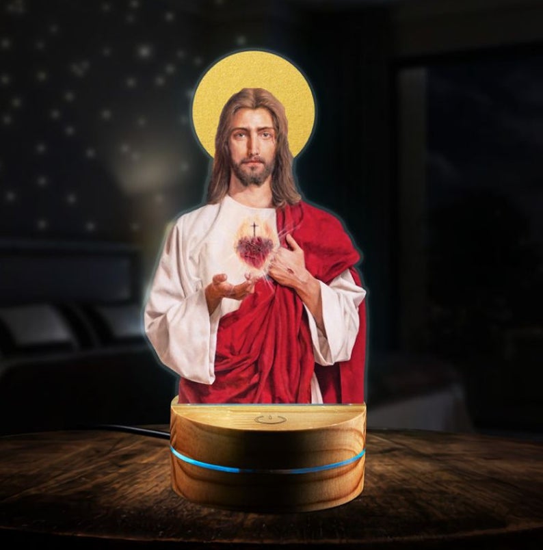 3D Jesus Christ Led Light #4 – 3D Night Light Home Decor