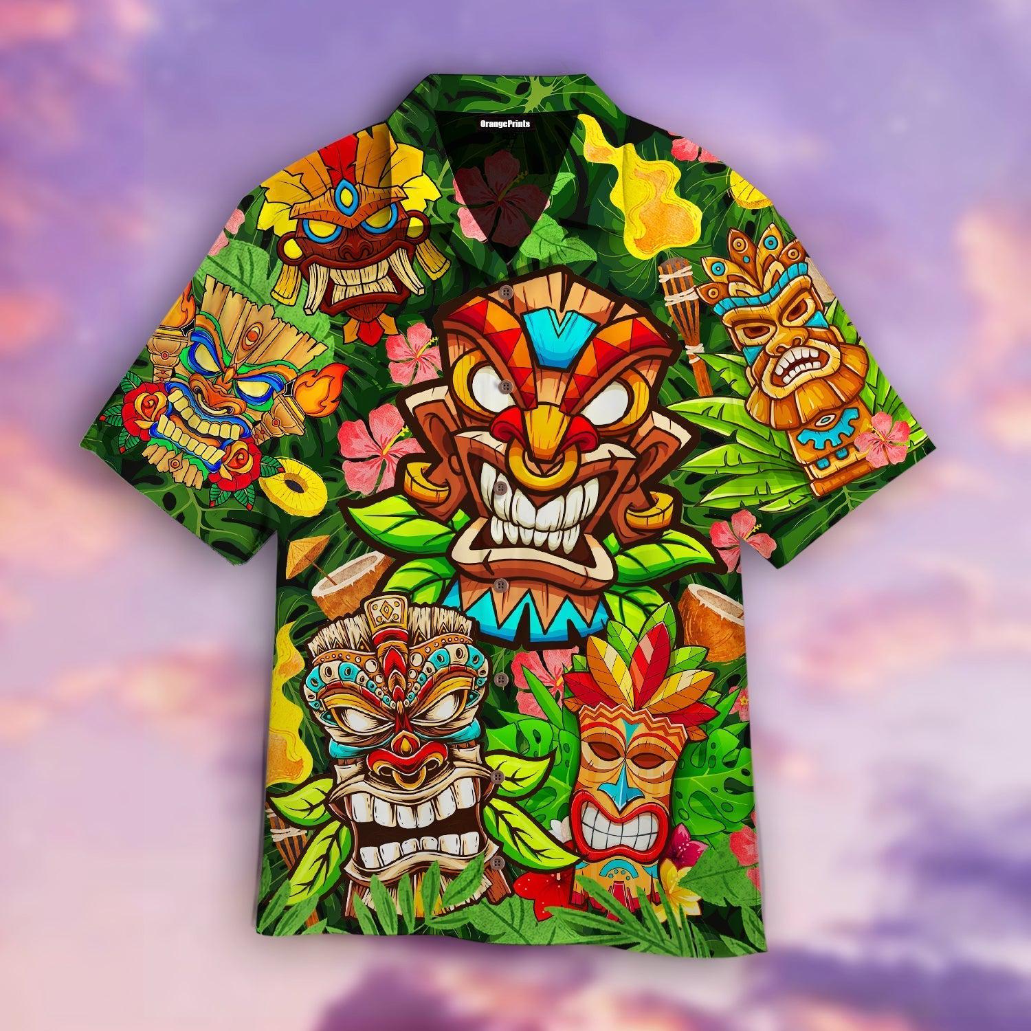 Aloha Tiki Hawaii Shirt For Men Women Ha82241