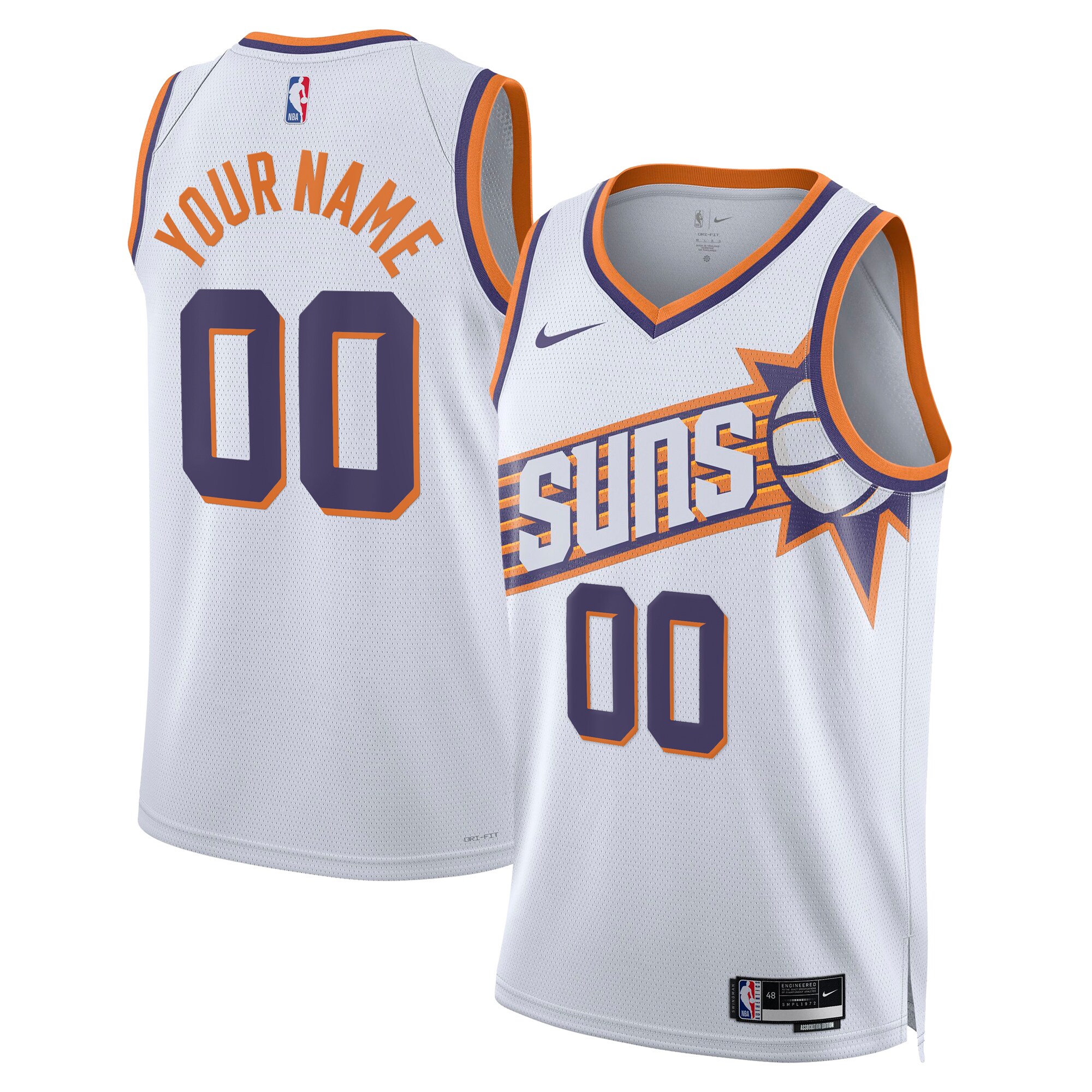 Phoenix Suns Association Swingman Jersey – Custom – Unisex