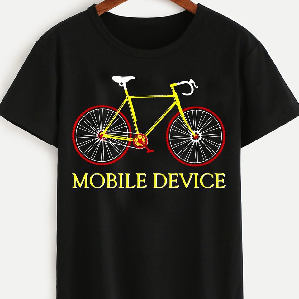 Bicycle Mobile Device Standard/Premium T-Shirt