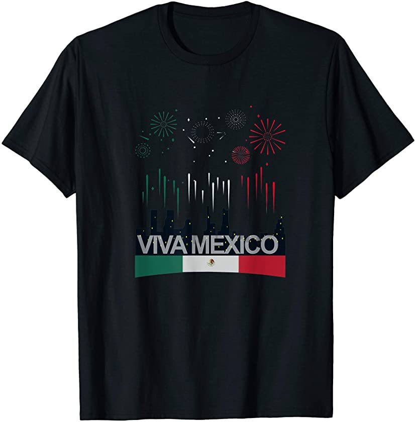 “Viva Mexico” Mexican Independence Day Party Gift Tee Flag T-Shirt