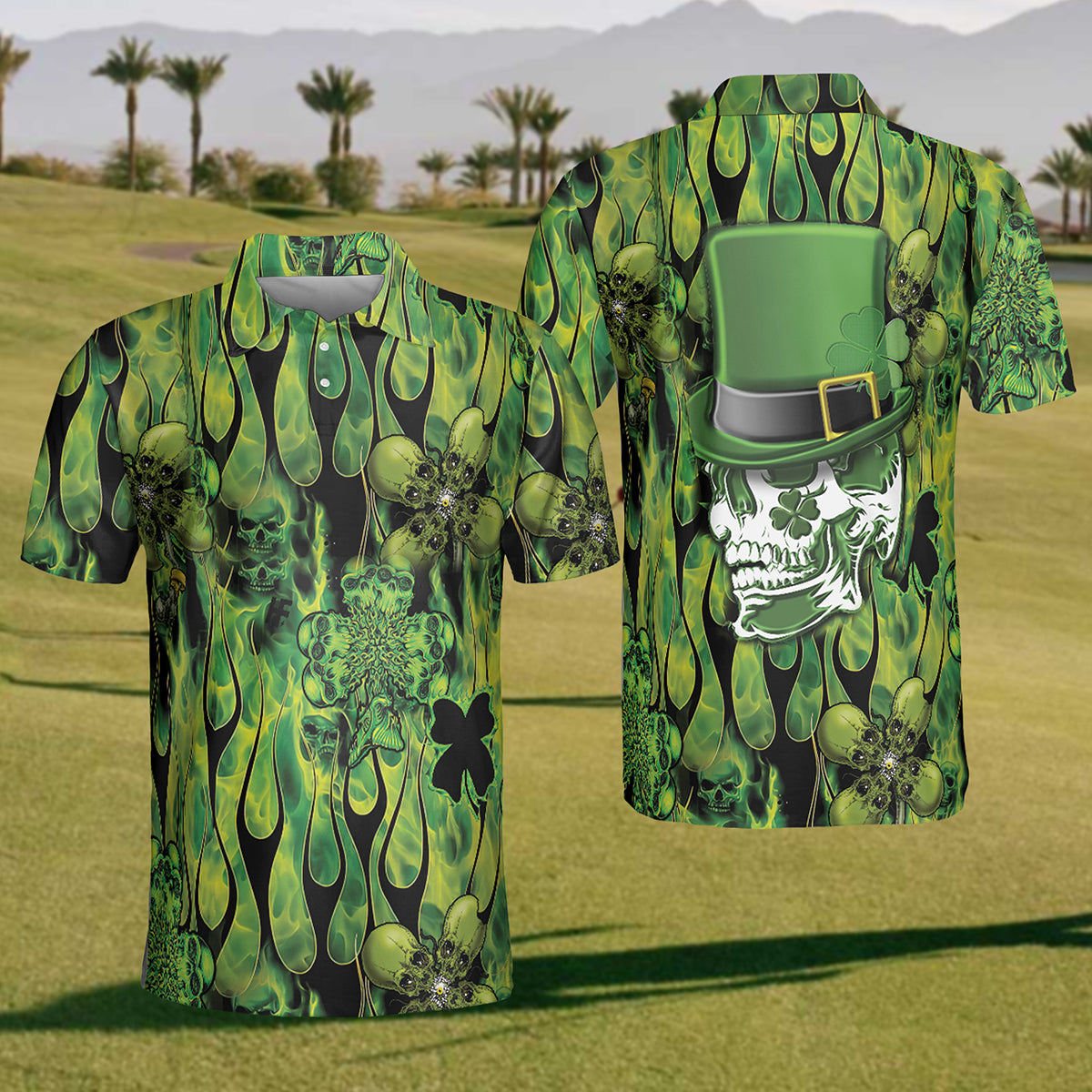 Men St Patrick’S Day Golf Polo Shirt