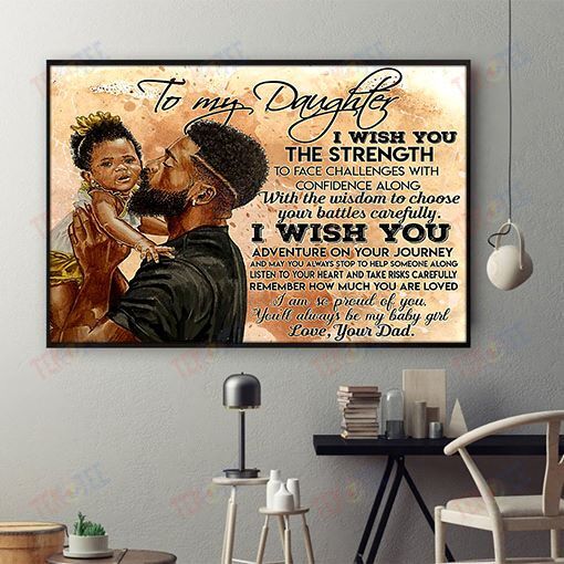 Afrocentric Canvas Vintage Brown Skin Canvas Art Print Black Girl Fashion African King Wall Elegant Wall Art Home Decoration