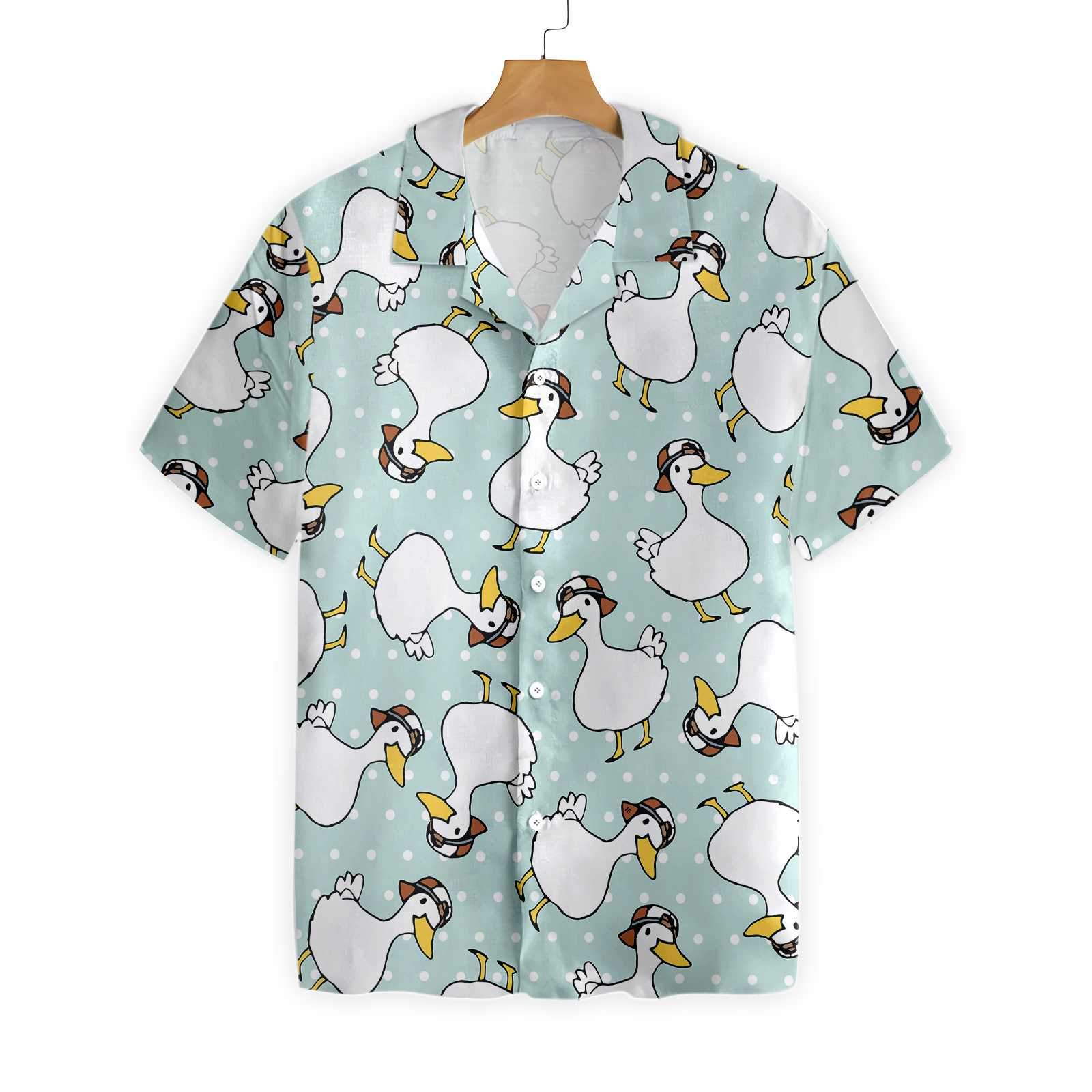 Duck With Little Red Hat Hawaii Shirt Ha109915