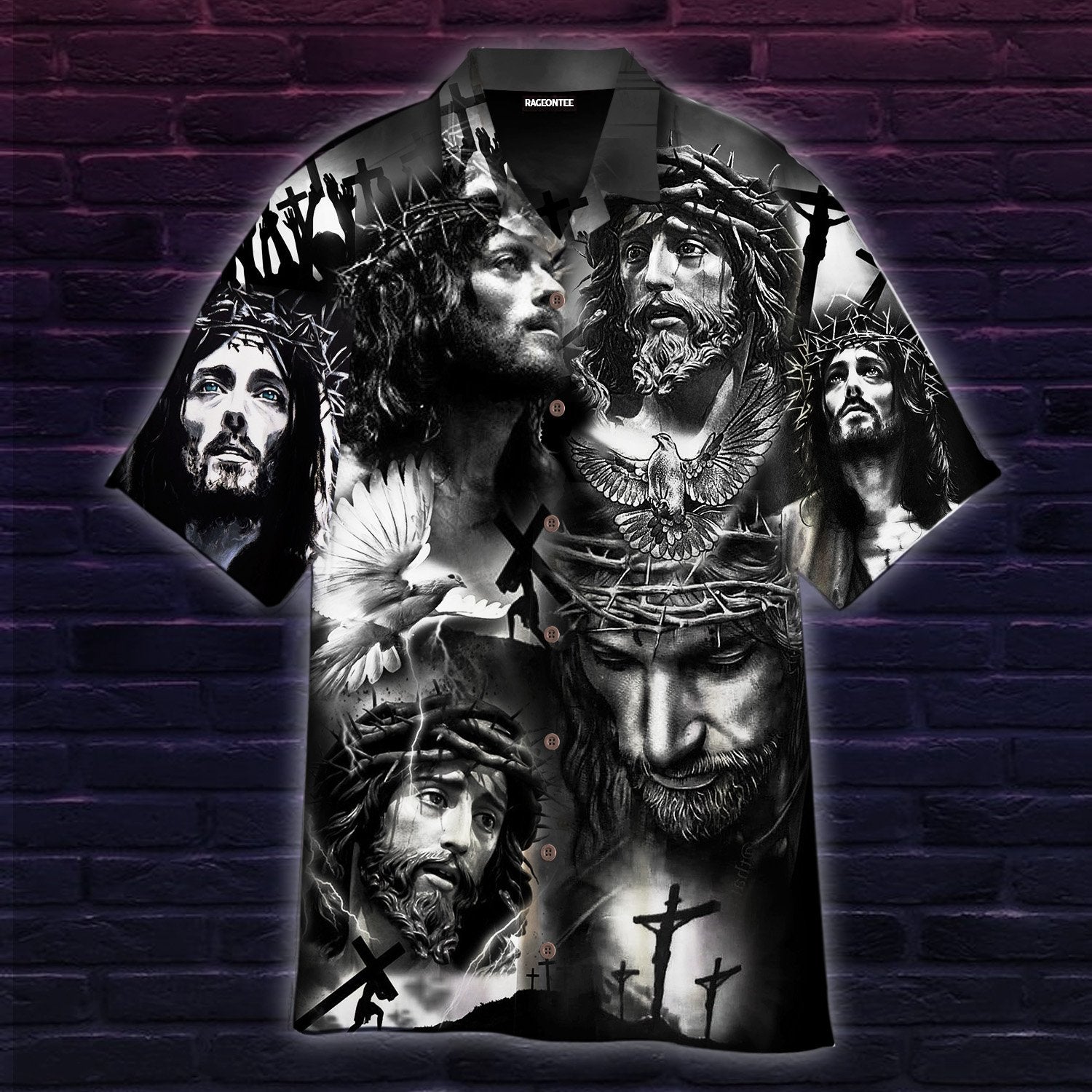 In The Darkest Hour And Found Jesus Hawaii Shirt For Men Women Adult Ha74371