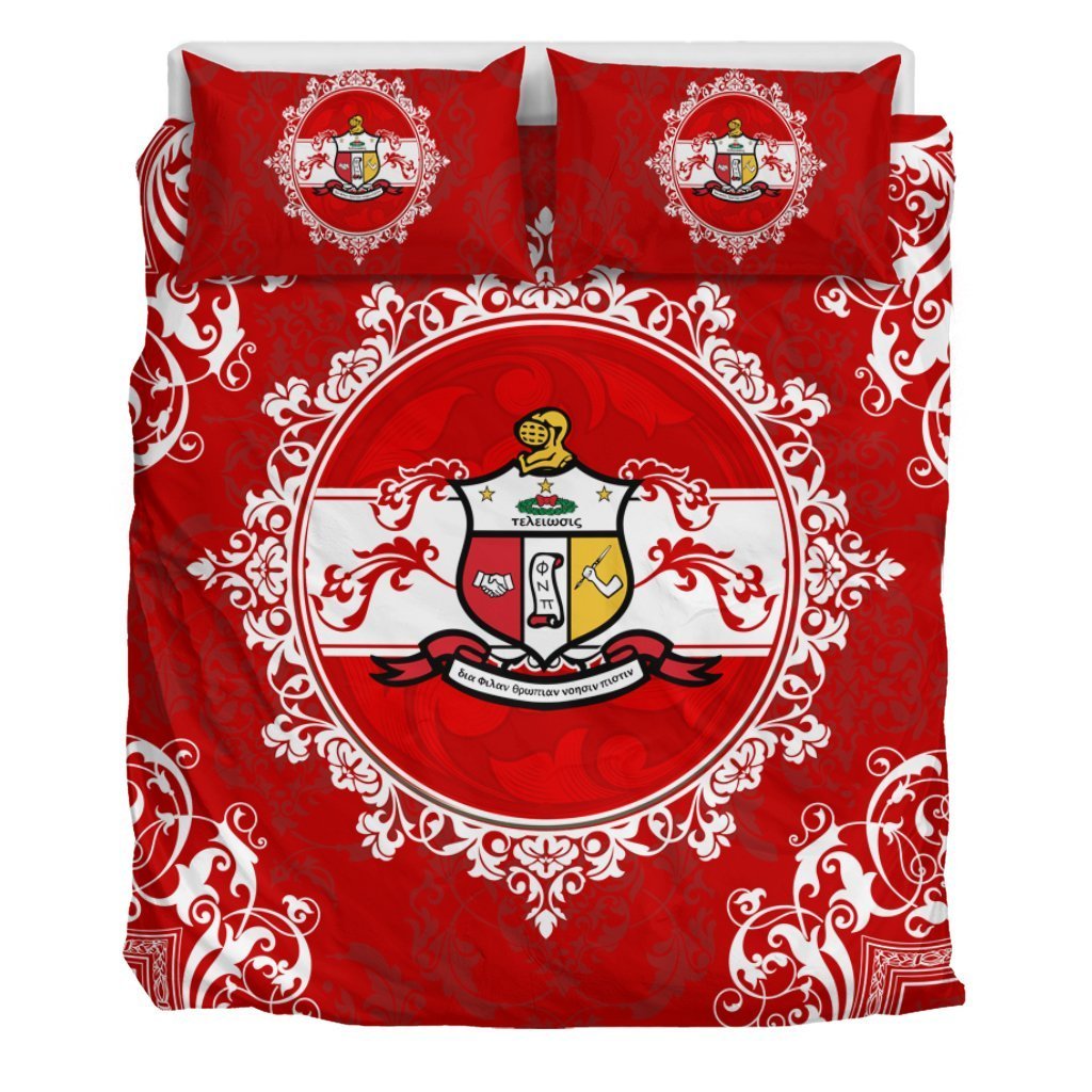 Greek Life Bedding Set – Kappa Alpha Psi Nolan Duvet Cover & Pillow Cases J09