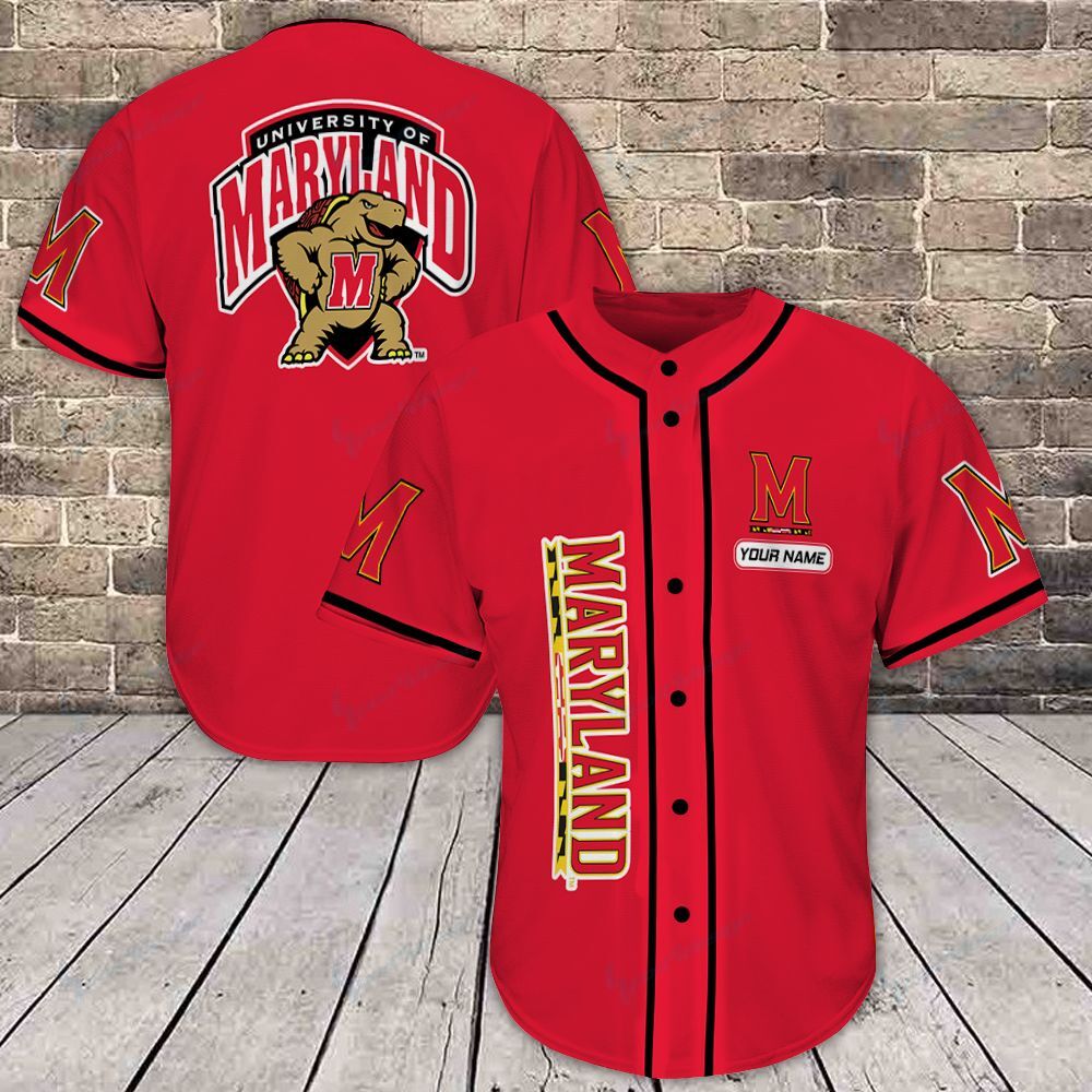 Maryland Terrapins Baseball Jersey 381