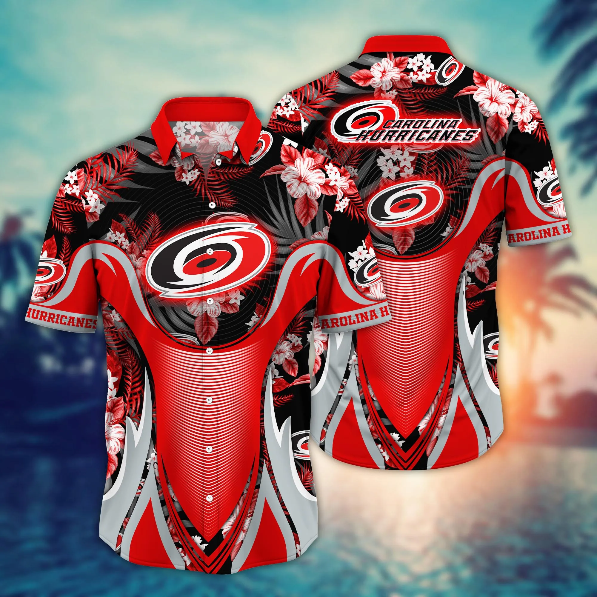 Carolina Hurricanes Nhl Hawaiian Shirt Coconut Water Dribbling Game Shirts