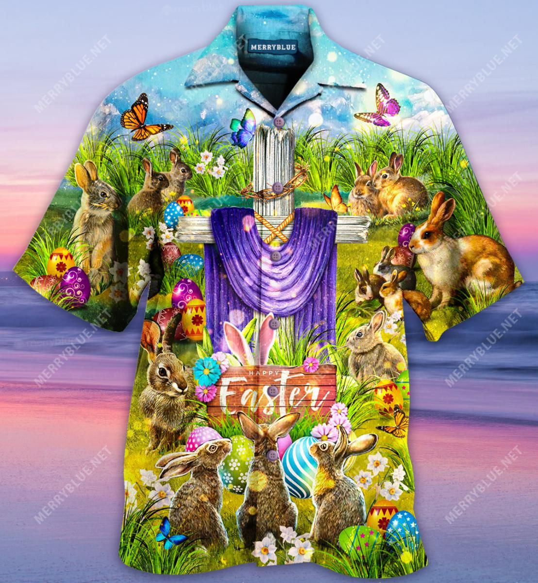 A New Life Has Come Happy Easter 2021 Aloha Hawaiian Shirt Colorful Short Sleeve Summer Beach Casual Shirt For Men And Women