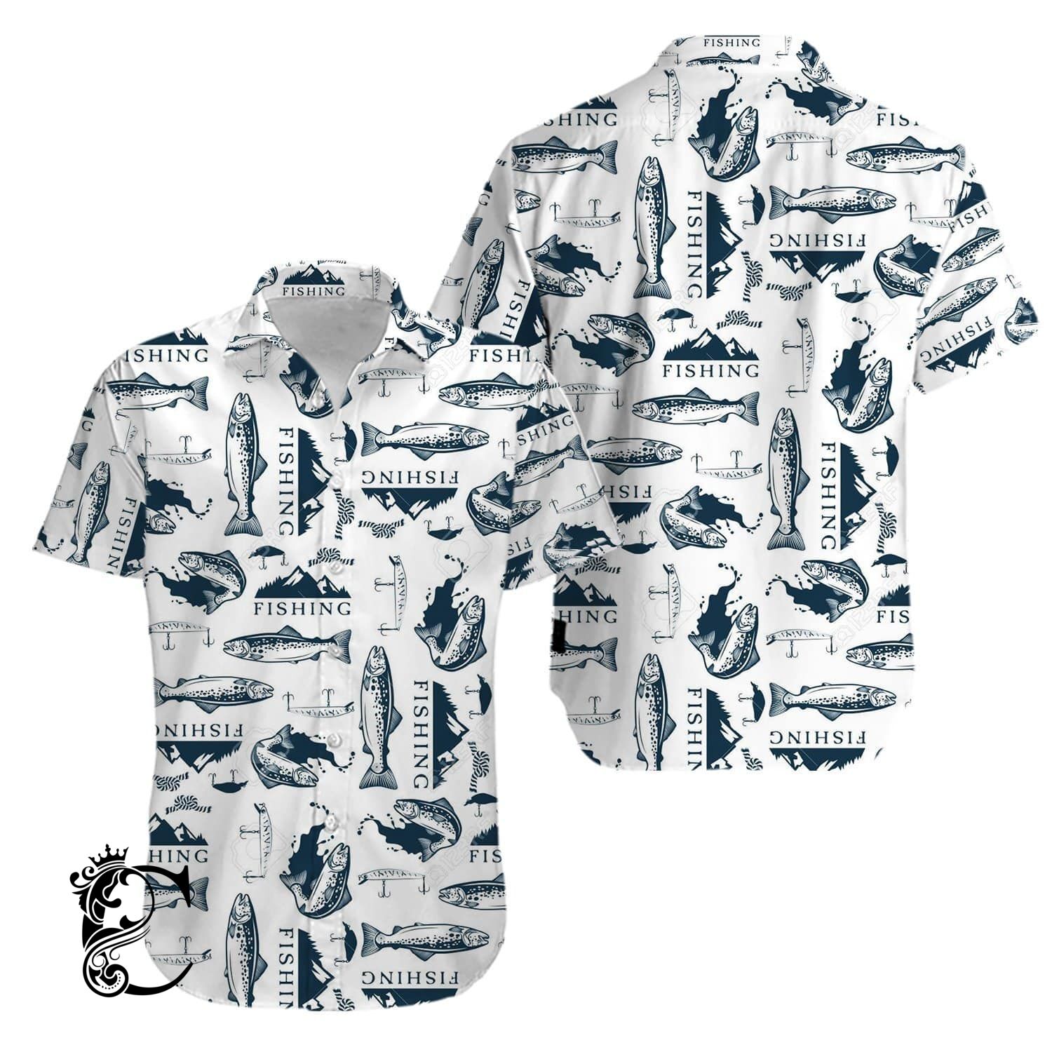 Trout Fishing Hawaiian Shirt