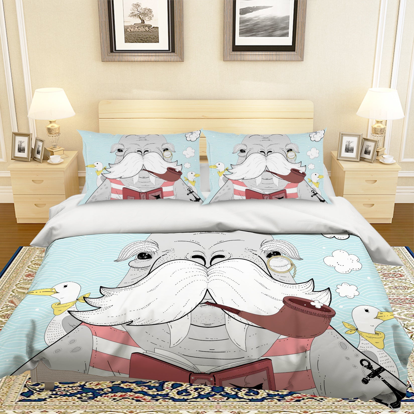 3D Cartoon Animals Quilt Cover Set Bedding Set Pillowcases 74