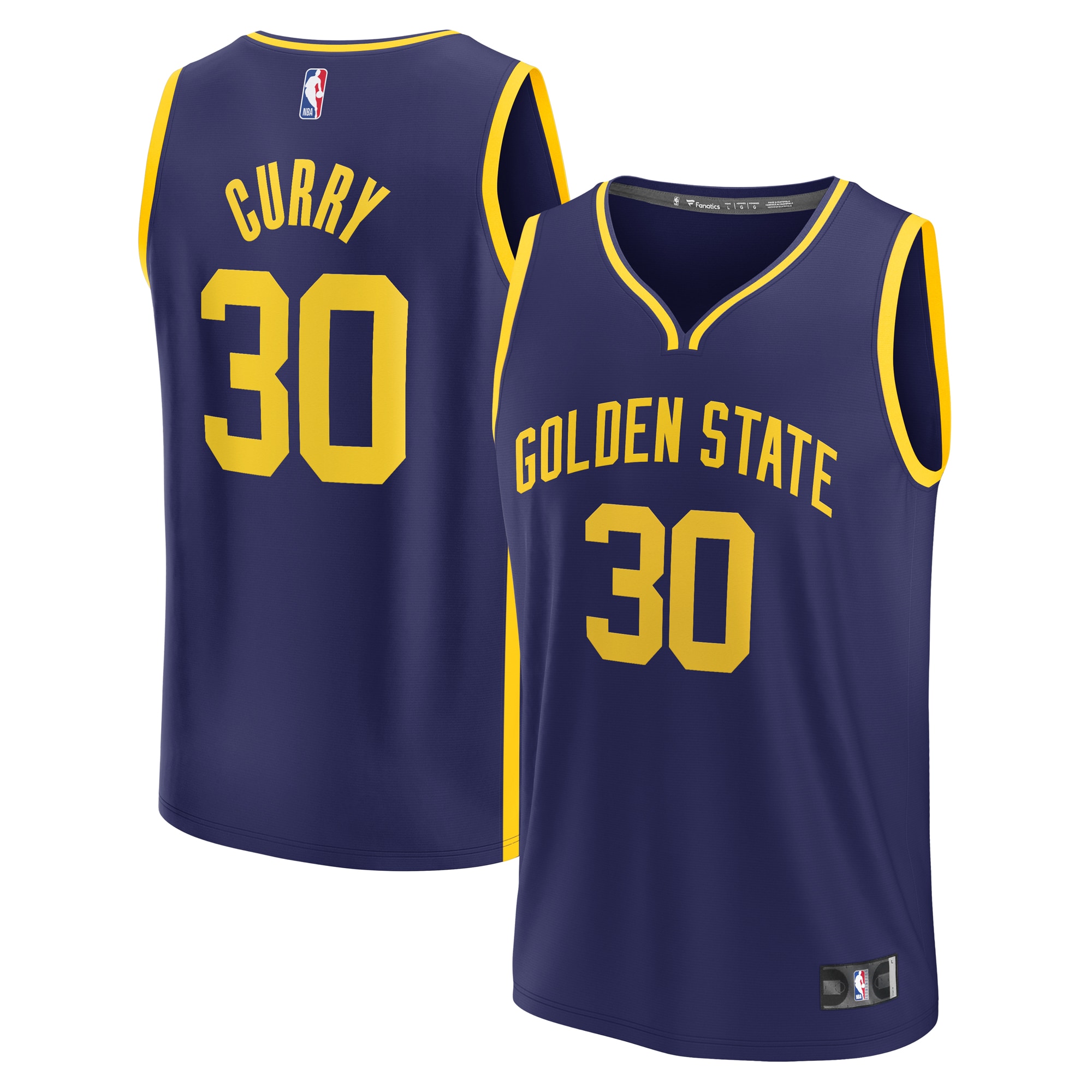 Stephen Curry Golden State Warriors Branded Youth Fast Break Player Jersey – Statement Edition – Navy