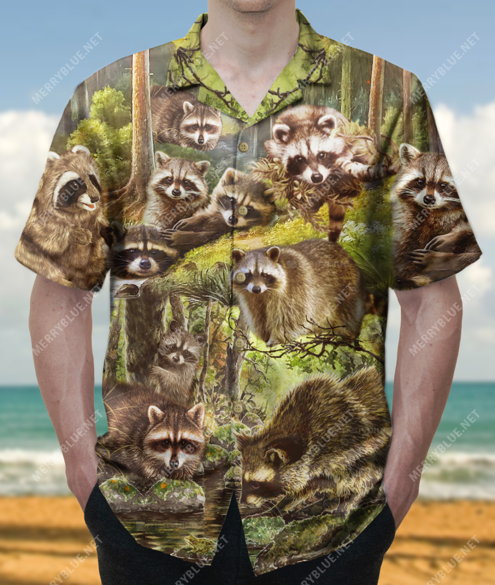 Raccon Is A Spirit Animal Unisex Hawaiian Shirt