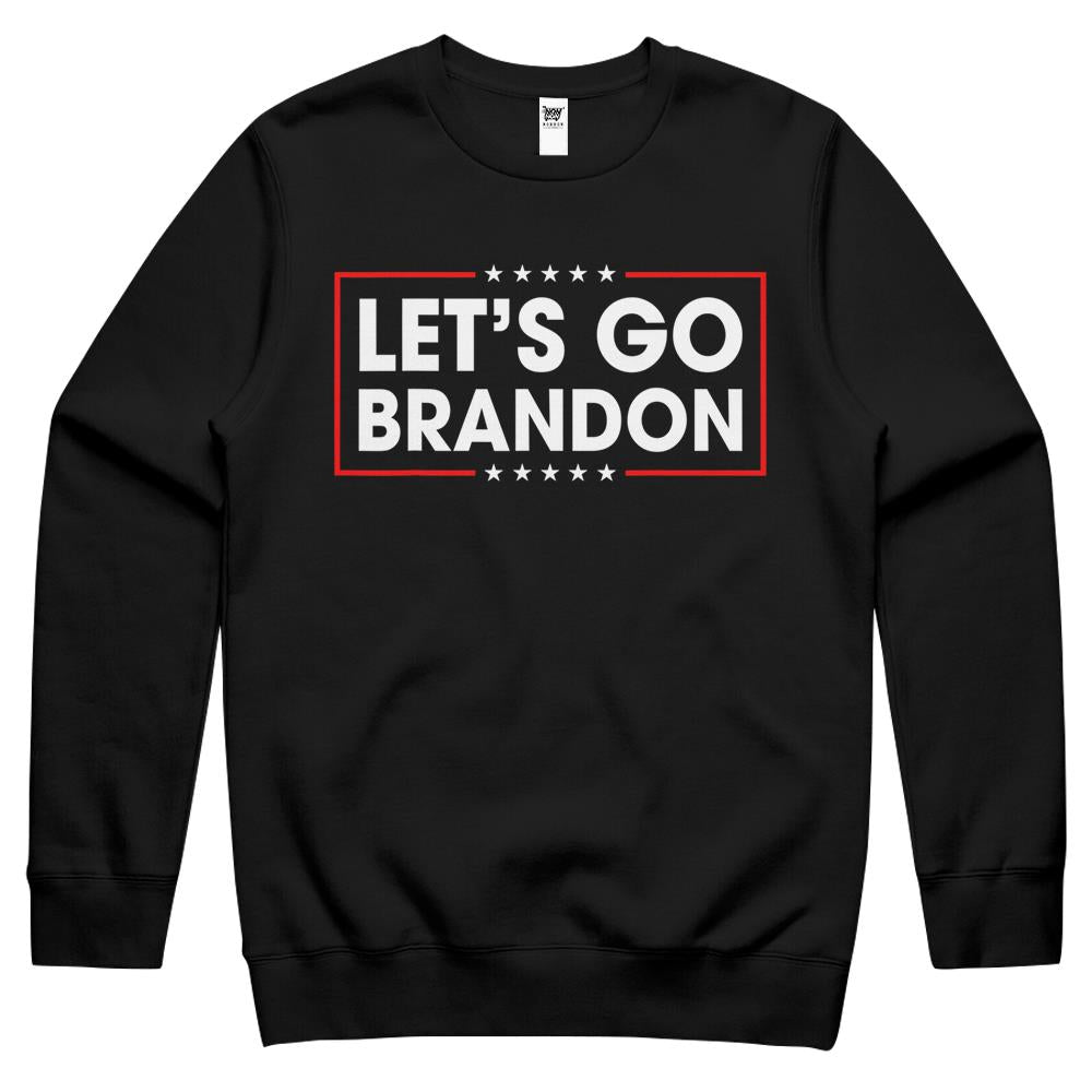 Let’S Go Brandon Conservative Funny Trending Meme Saying Crewneck Sweatshirt