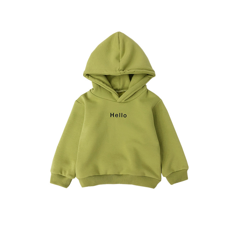 Autumn Kids Clothes Girls Hoodies Sweatshirts Fashion Baby Boy Long Sleeve hoody Letter Print Warm Fleece Outfit Sweatshirts Top alx