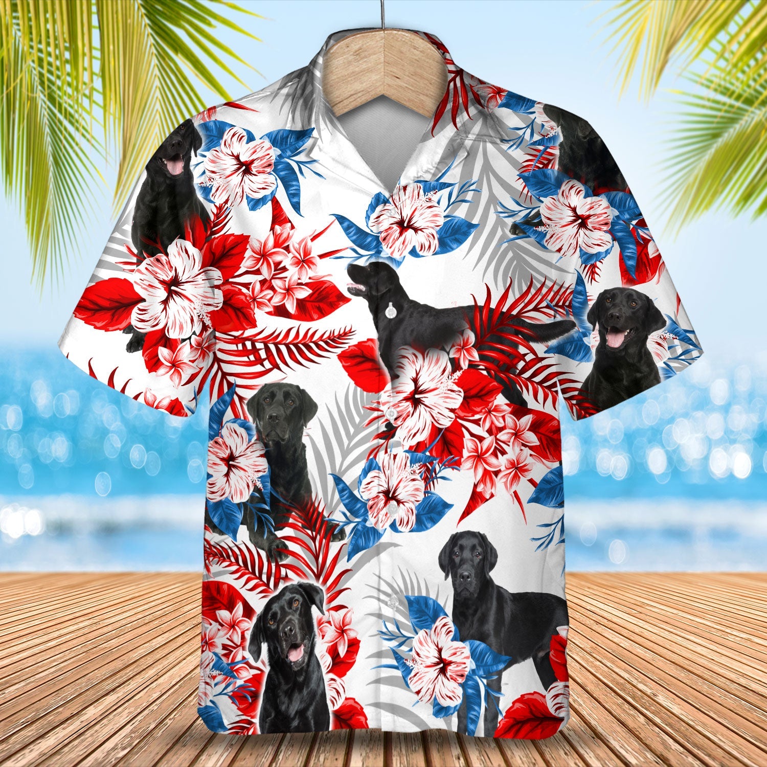 Labrador Black Hawaii Shirt Summer Aloha Hawaii For Men And Women Ha17981