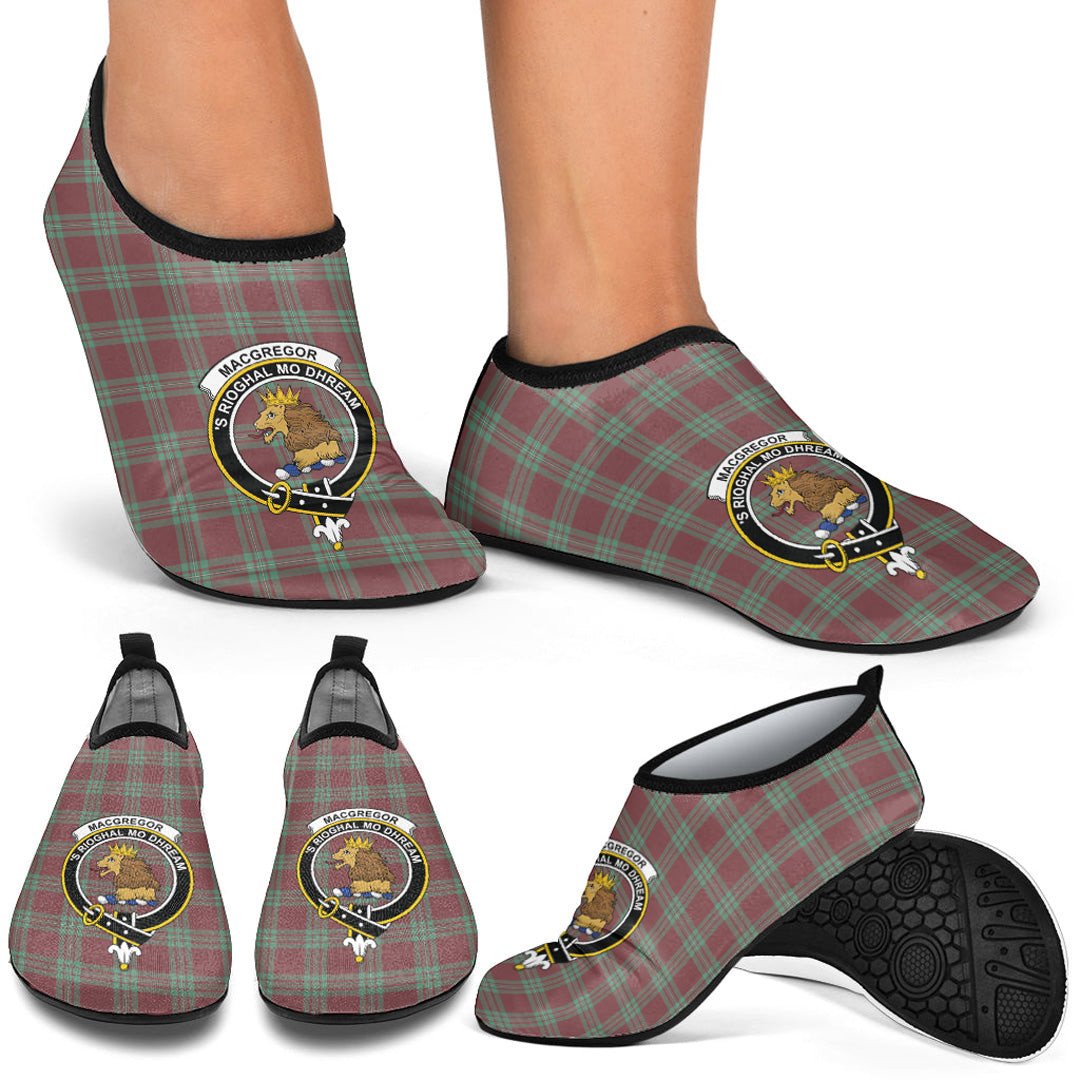 1Stscotland Shoes - Macgregor Hunting Ancient Clan Tartan Crest Tartan Aqua Shoes A7 POD Design By Facetotes Fashion Design by Facetotes Fashion