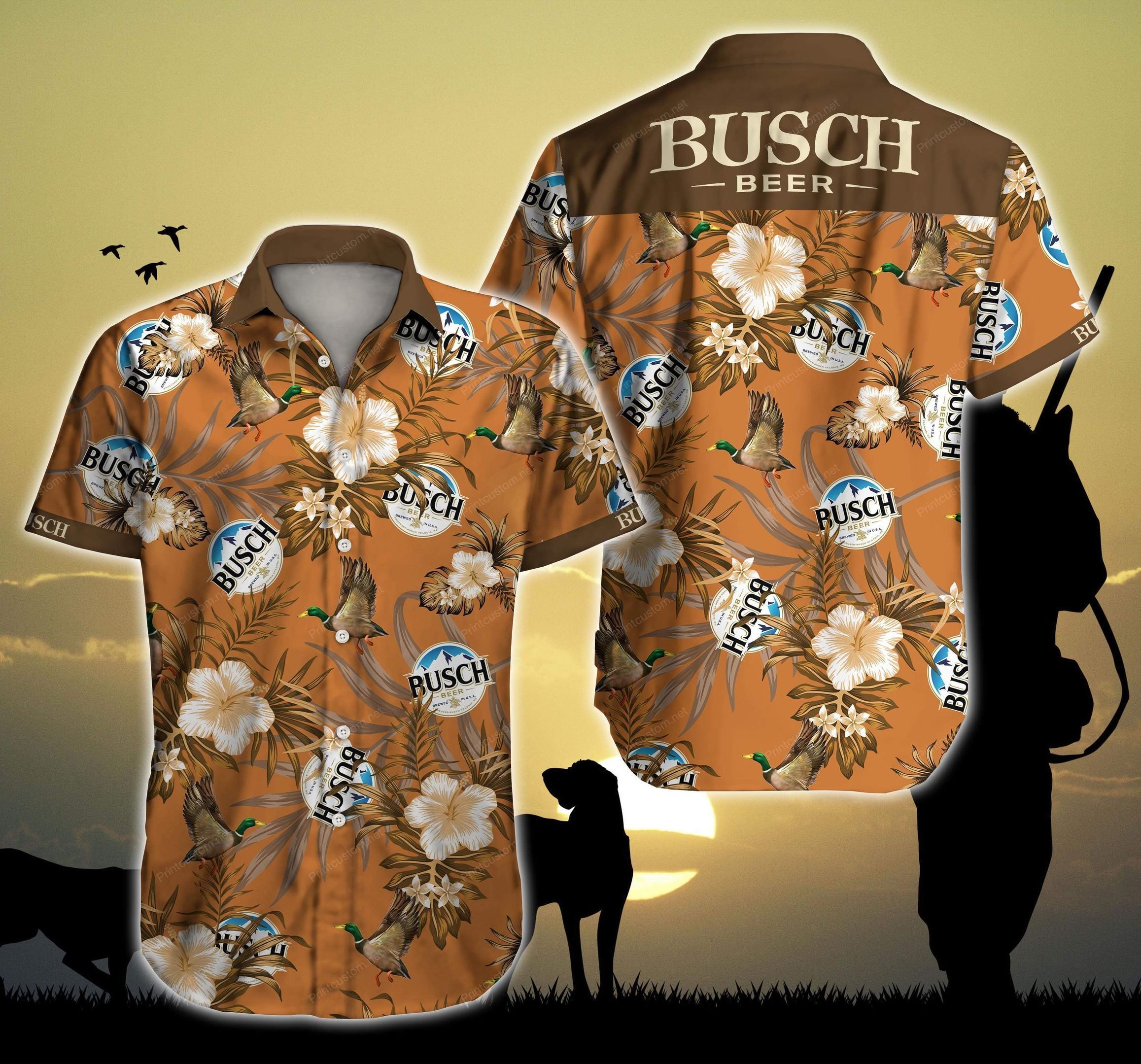 Cover Your Body With Amazing Duck Light Hawaii Aloha Shirts V Ha68152