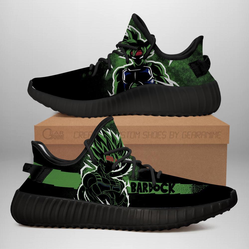 Bardock Yeezy Shoes Silhouette Dragon Ball Z Anime Shoes Fan MN04