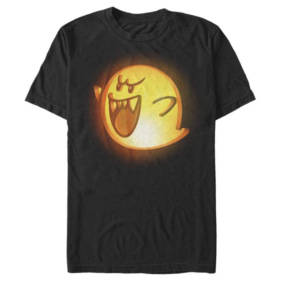 Nintendo Men’s Halloween Boo Pumpkin  T Shirt