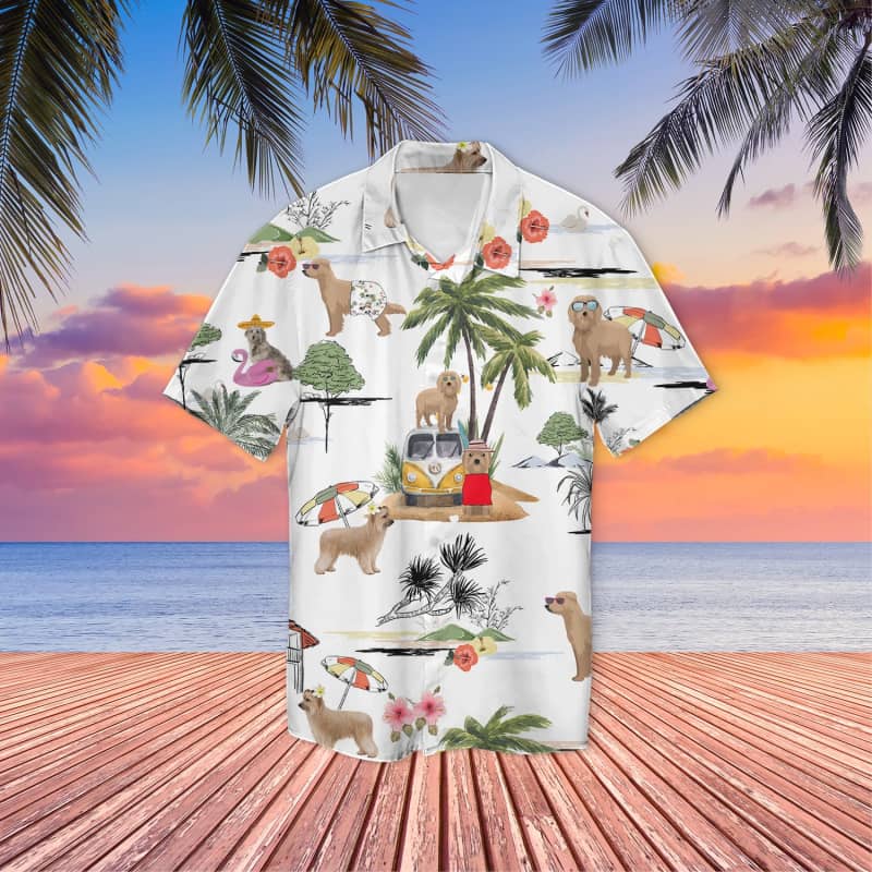 Unisex Pyrenean Shepherd Beach Hawaii Hawaii Aloha Shirt For Dog Lover Ha58782