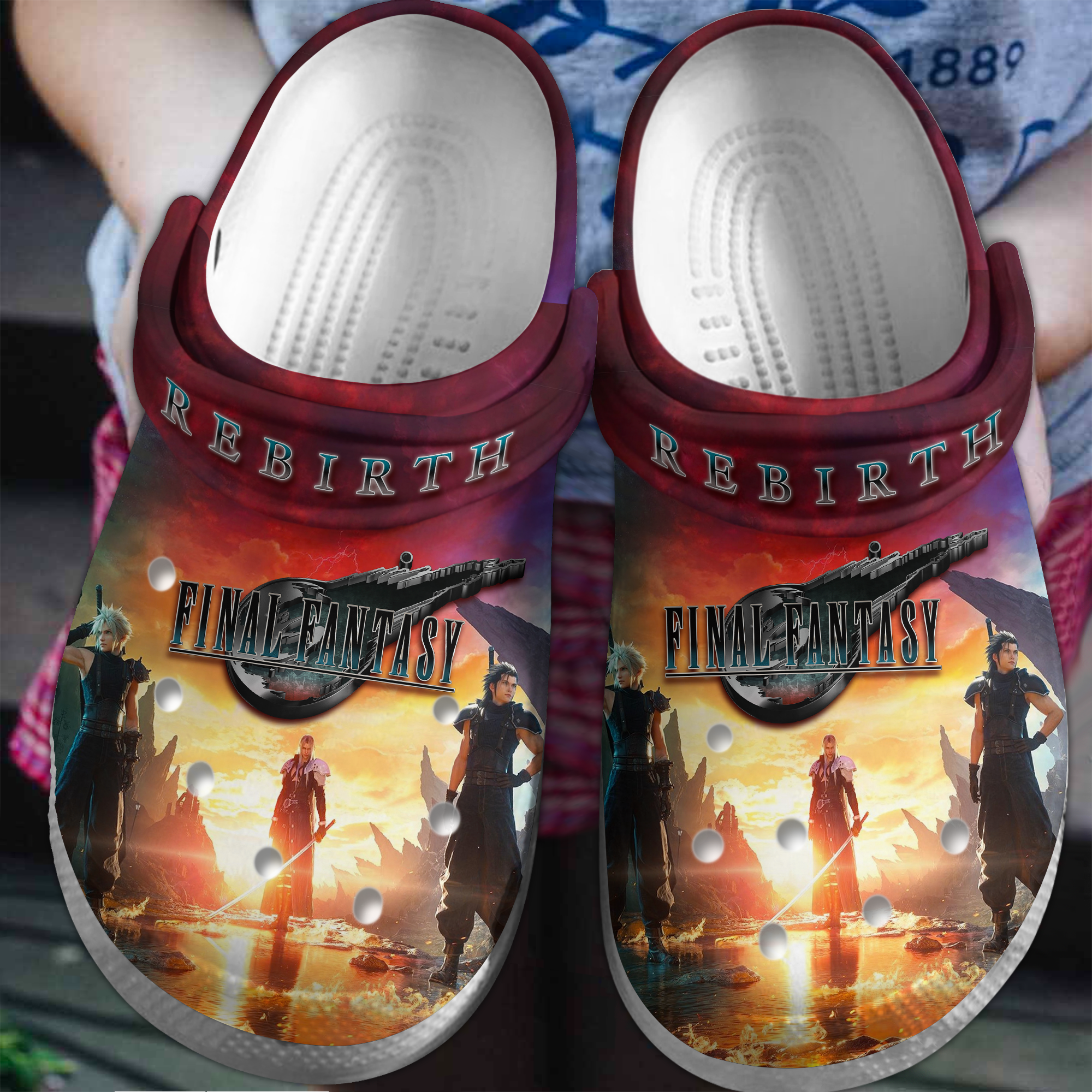 Final Fantasy Vii Rebirth Movie Crocss Clogs For Men Women And Kid Ttp2405719791