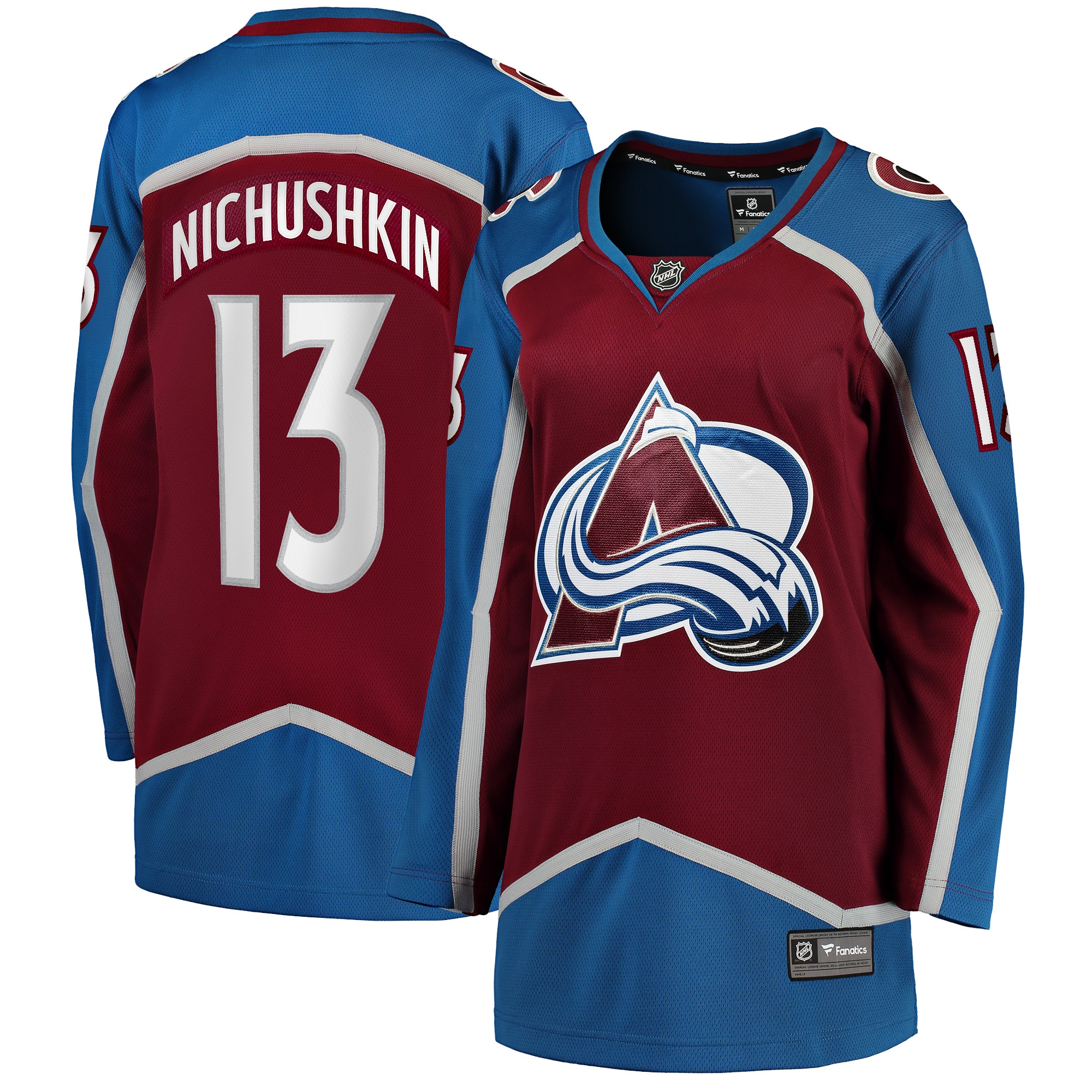 Valeri Nichushkin Colorado Avalanche Branded Women's Home Breakaway Player Jersey – Burgundy