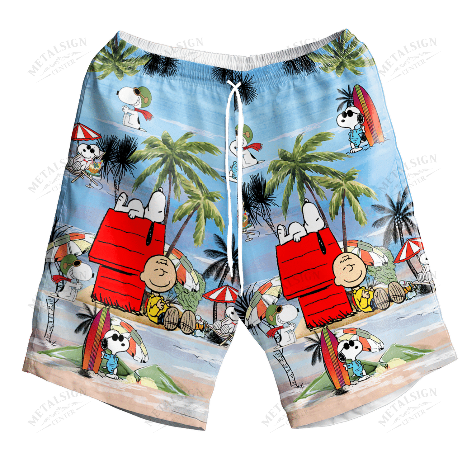 Snoopy Summer Time Youth Adult Hawaii Short Ha53986