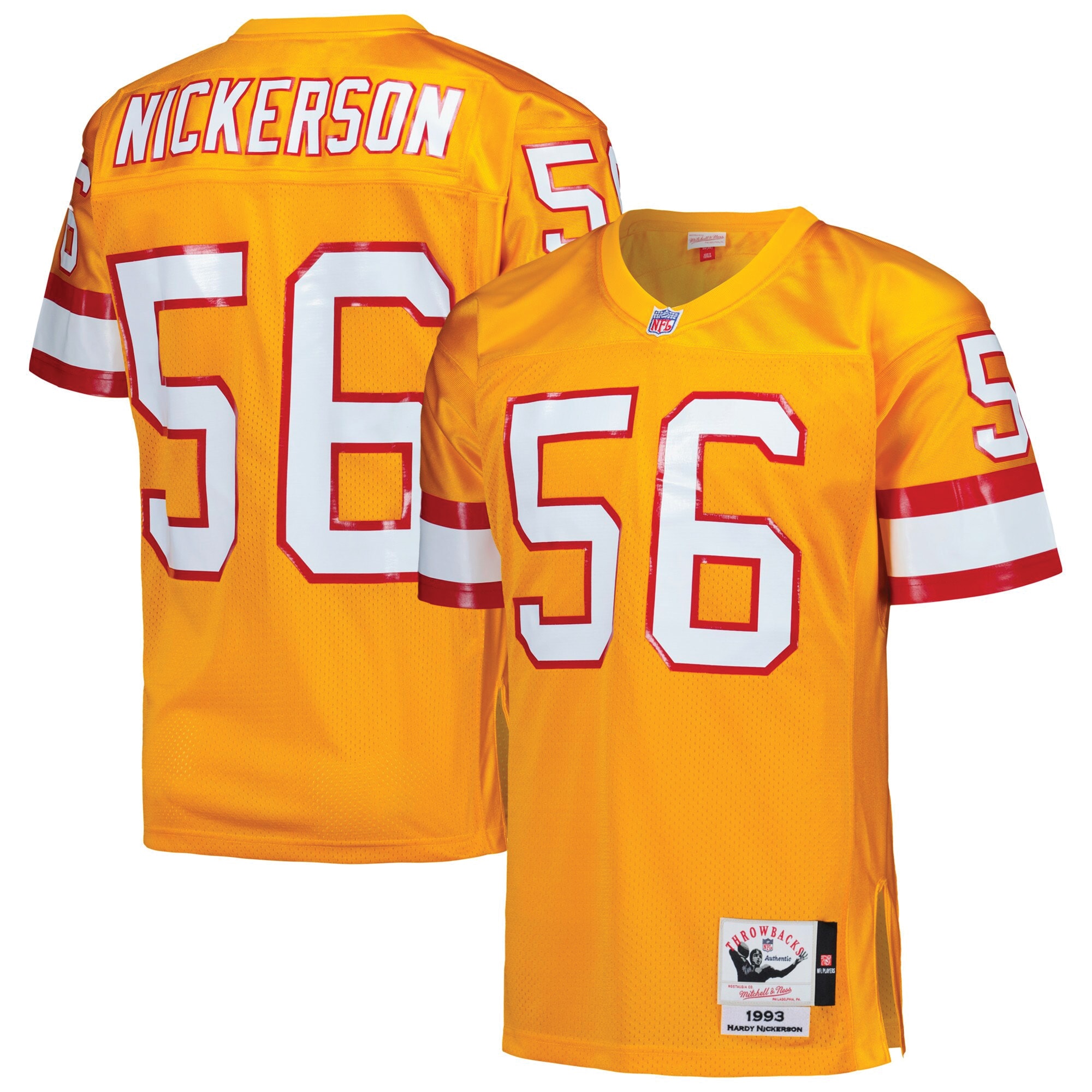 Hardy Nickerson Tampa Bay Buccaneers 1993 Mitchell & Ness Authentic Throwback Retired Player Jersey – Orange