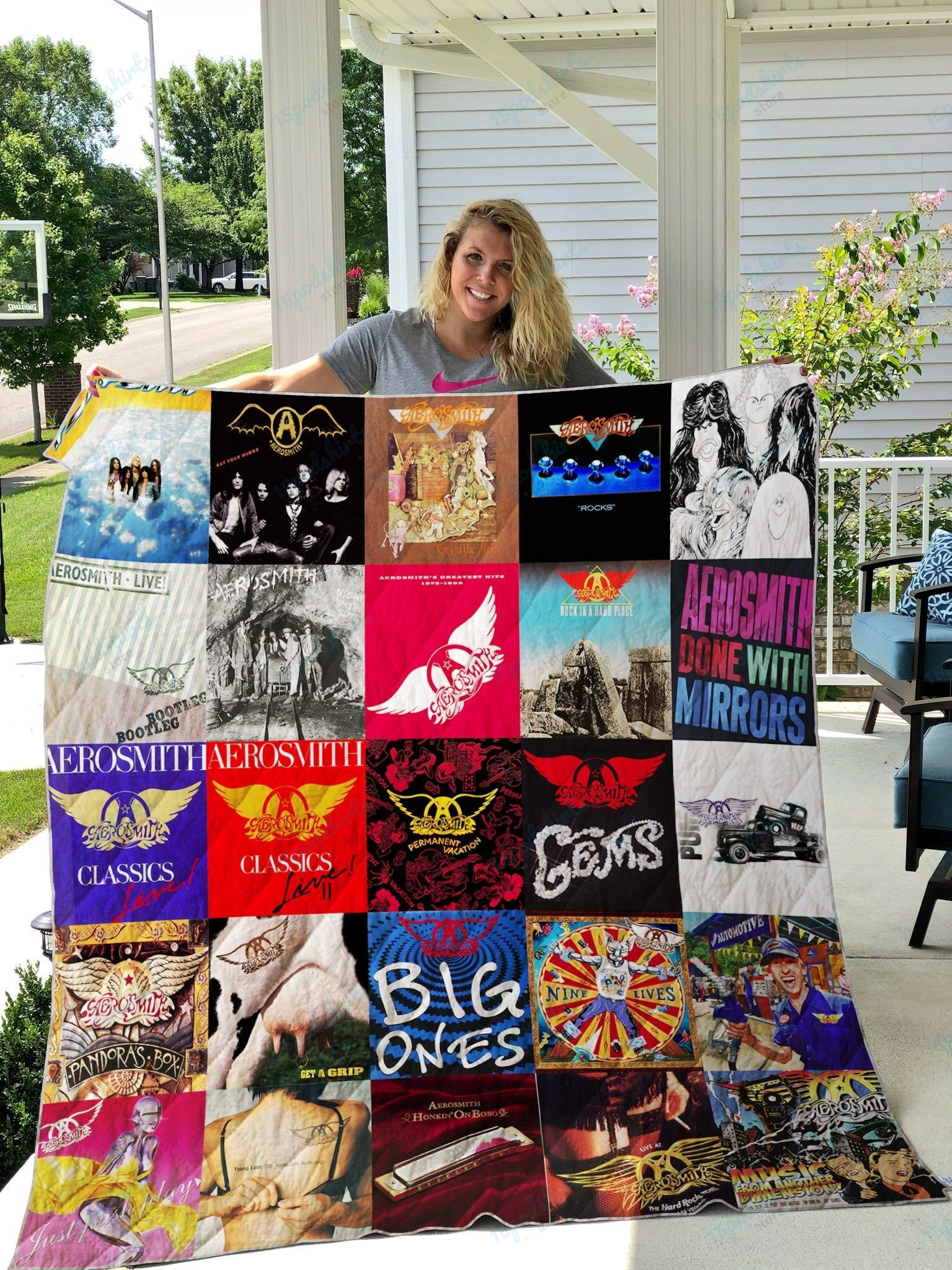 Aerosmith Style 2 Album Covers Quilt