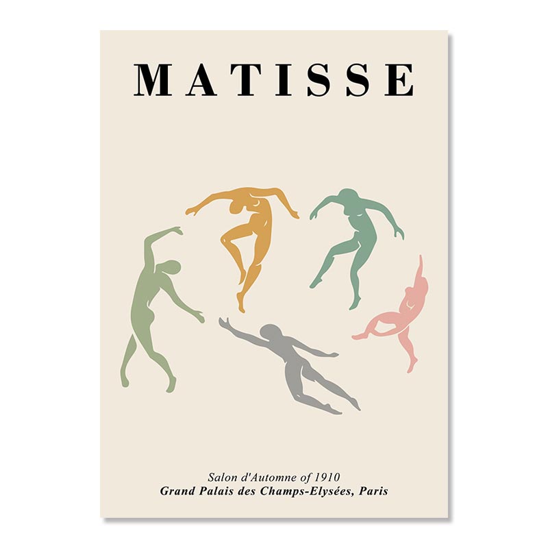 Henri Matisse Abstract Coral Flower Les Muses Nordic Posters and Prints Art Canvas Painting Wall Pictures for Living Room Decor alx