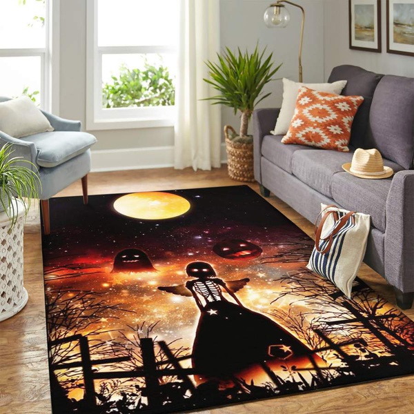 Halloween Carpet floor area rug – home decor – Bedroom Living Room decor