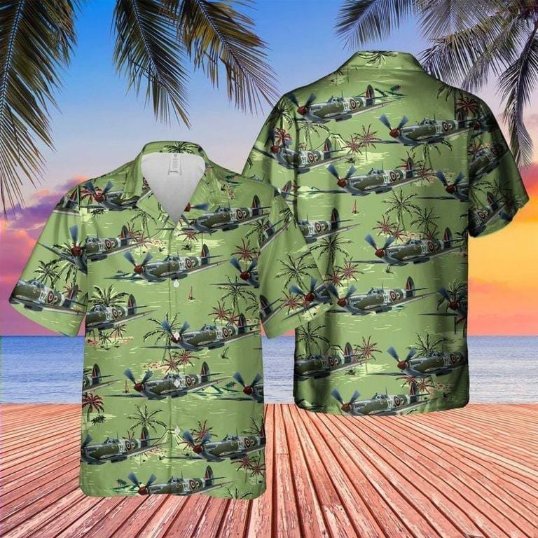 Hawaii Aloha Shirts Supermarine Spitfire Mkix Ha89819