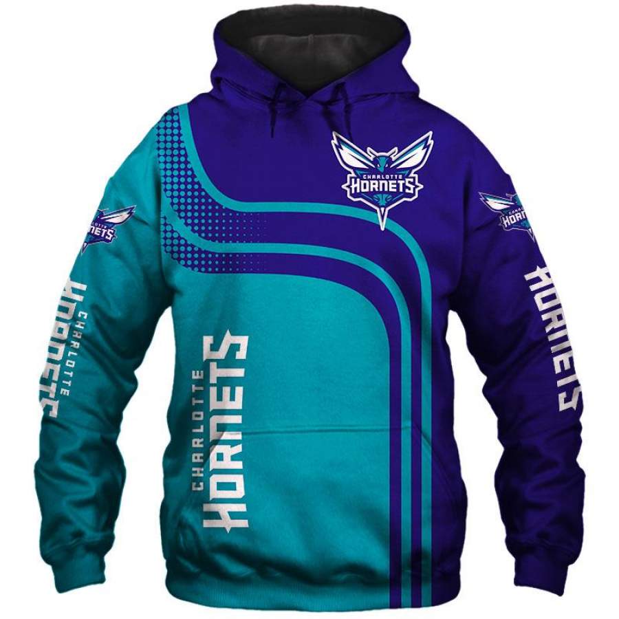 Charlotte Hornets Hoodies 3D Long Sleeve – Amelio Shop