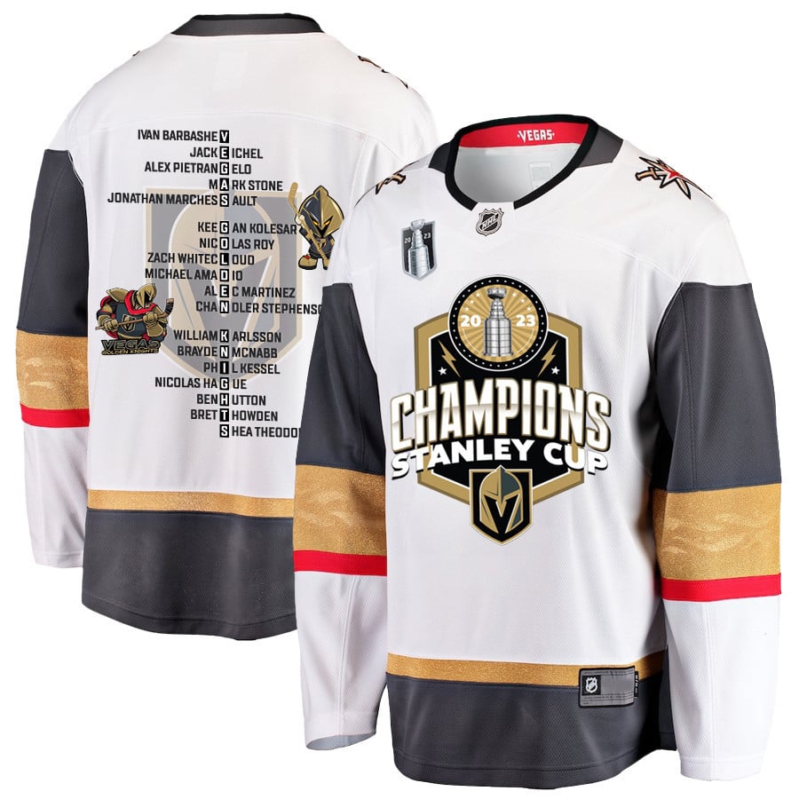 Vegas Golden Knights Journey to 2023 Stanley Cup Glory Men Jersey – White