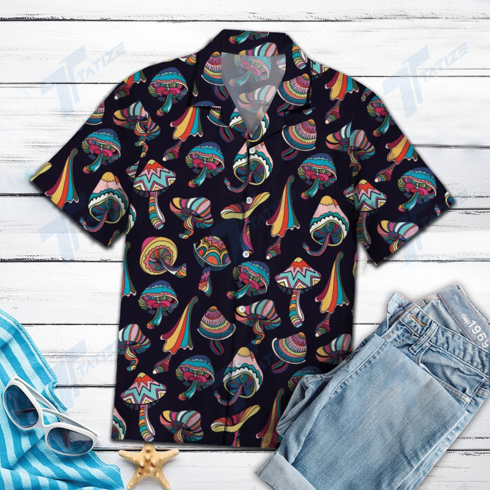 Psychedelic Art Magic Mushroom Trippy Hippie Hawaii Shirt Ha29471