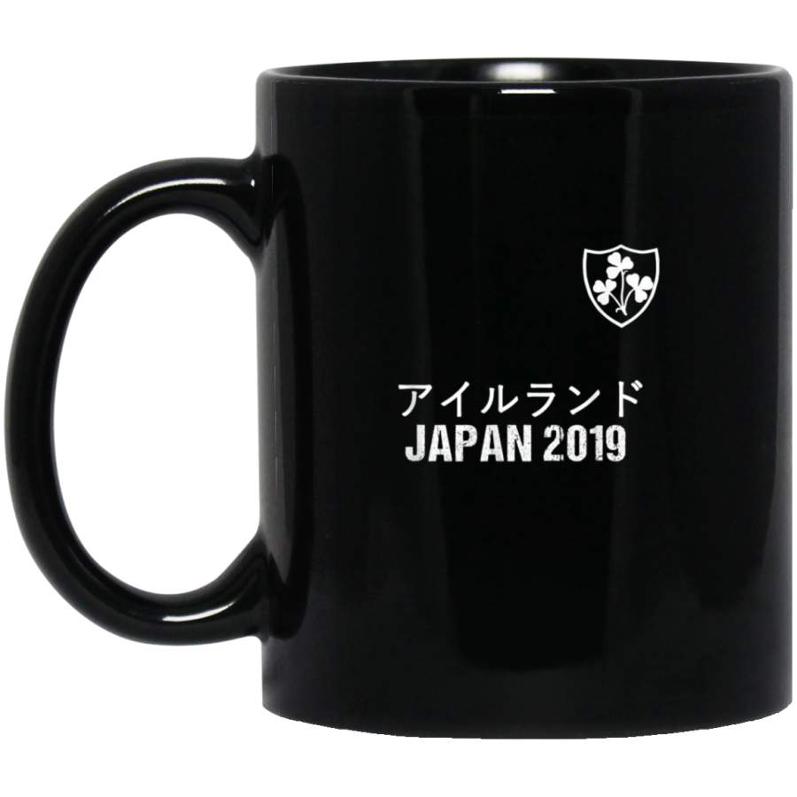 Ireland Rugby Mug vintage crest Japan distressed text Mug