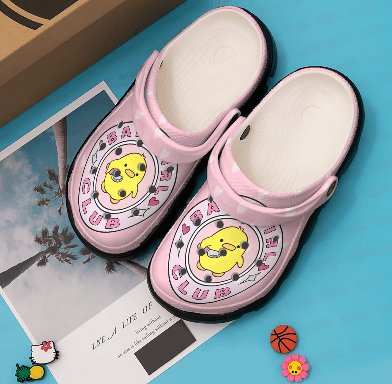 Duck Personalized Clog, Custom Name, Text, Color, Number Fashion Style For Women, Men, Kid, Print 3D Bad Girl Club