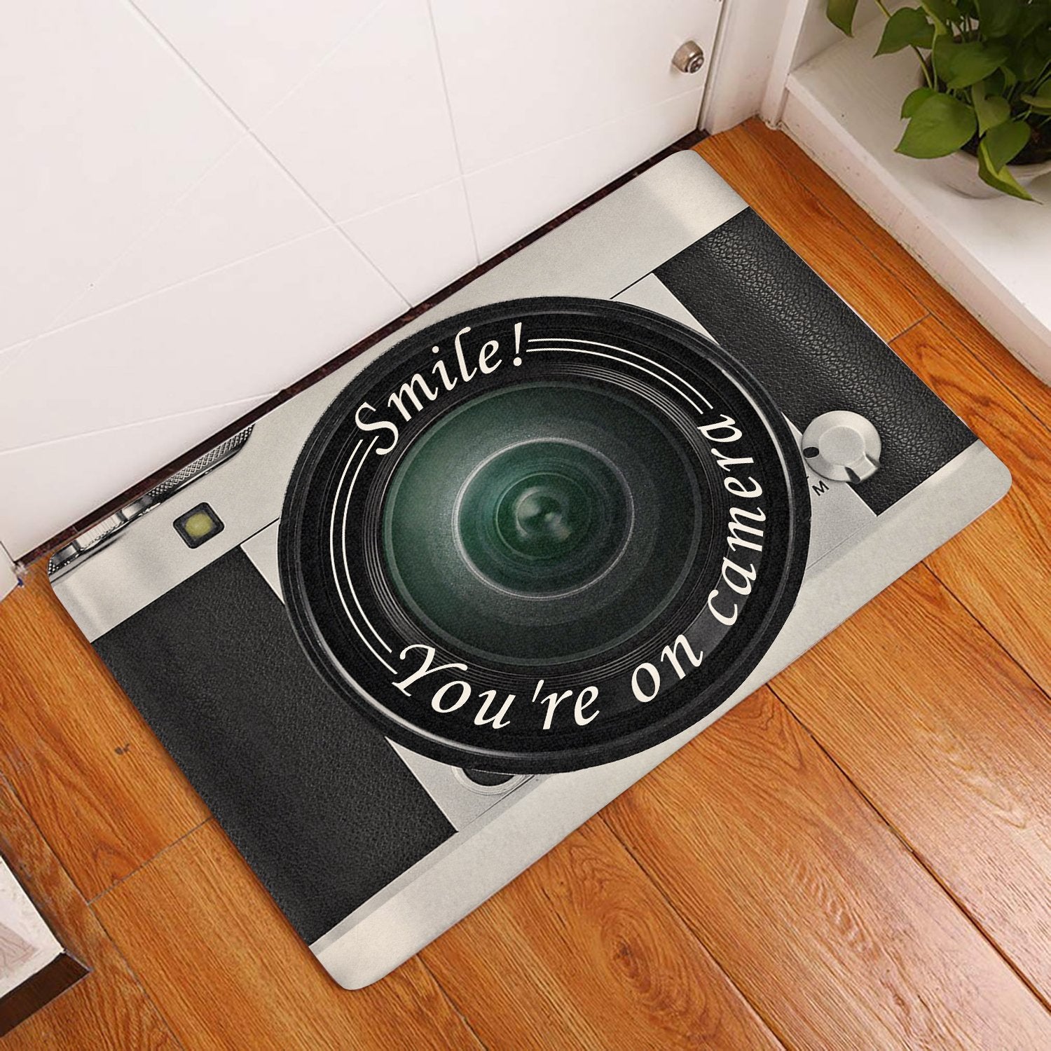 Smile Youre On Camera All Over Printing Doormat Pre1969