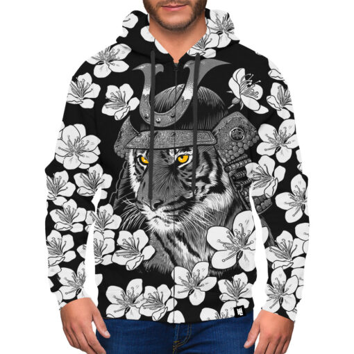 Tiger Samurai Zip-Up Hoodie