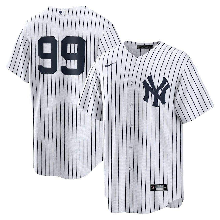 Aaron Judge 99 New York Yankees Home Player Name Jersey – White