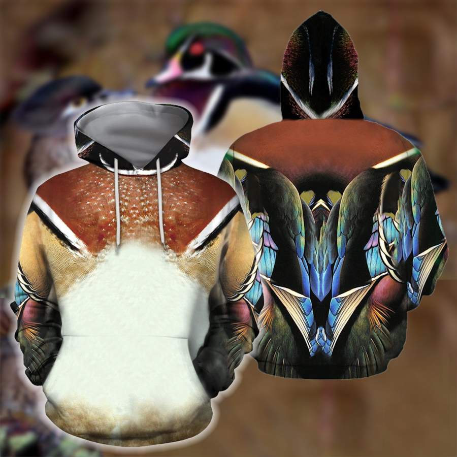 Wood Duck Cover 3D All Over Printed Shirts