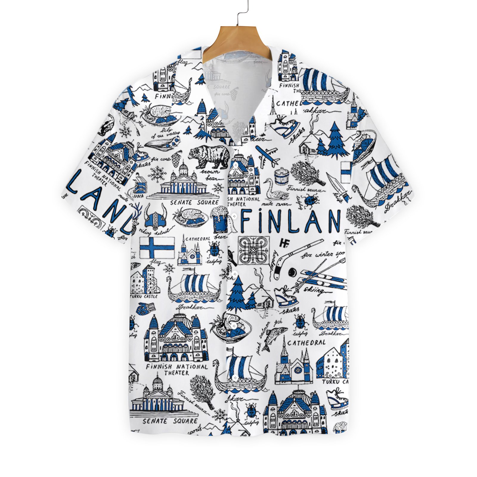 I Love Finland Doodle 0207 Hawaii Shirt Ha57222