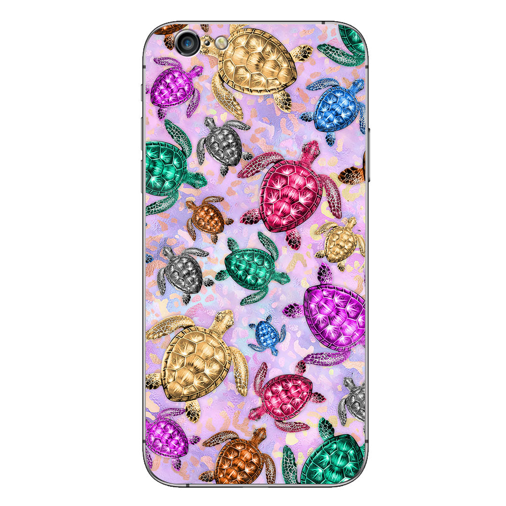 Salty Soul Colorful Turtles Leopard – Phone Case