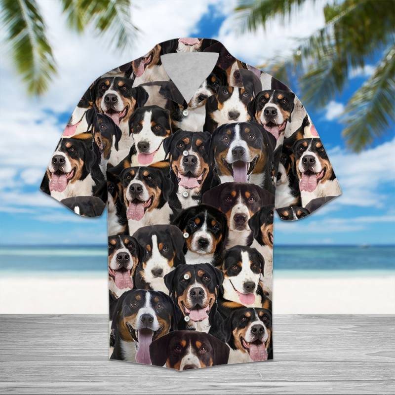 Greater Swiss Mountain Dog Awesome Hawaiian Shirt Ha3040