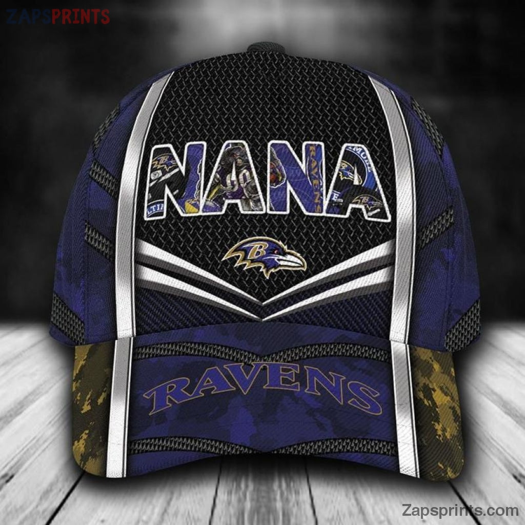 Baltimore Ravens Nana 3D Classic Cap Gift For Fan Football Lovers