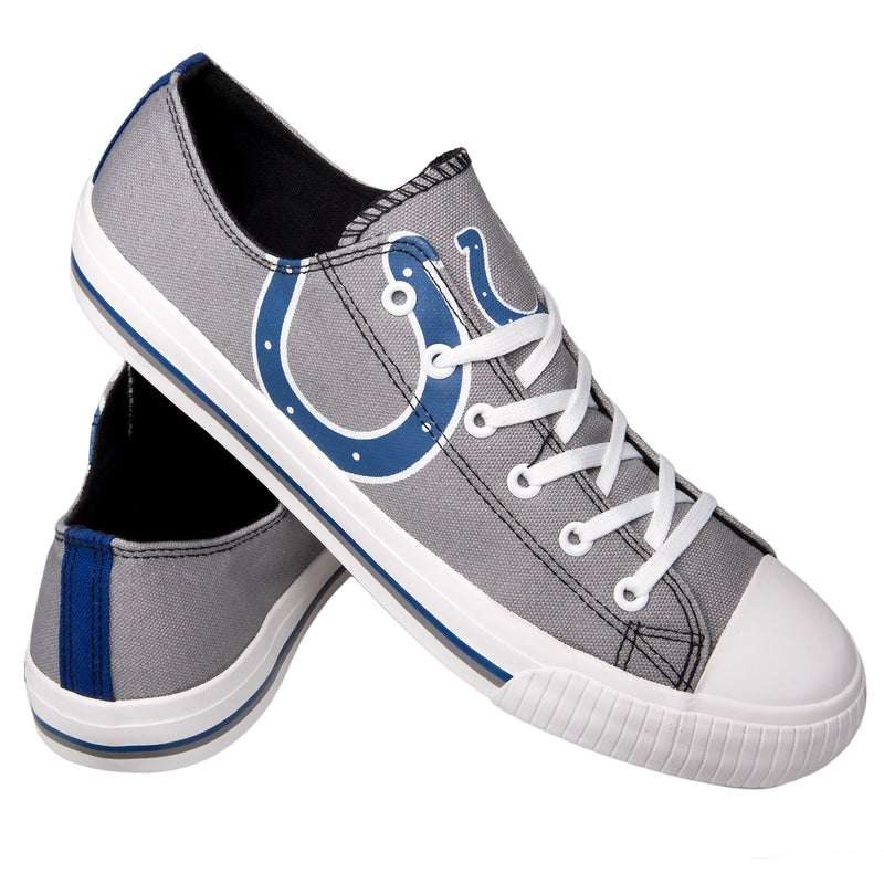 Indianapolis Colts NFL Mens Low Top Big Logo Canvas Shoes