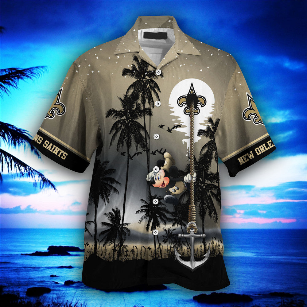 New Orleans Saints Hawaiian Shirt Hawaii Night Sky