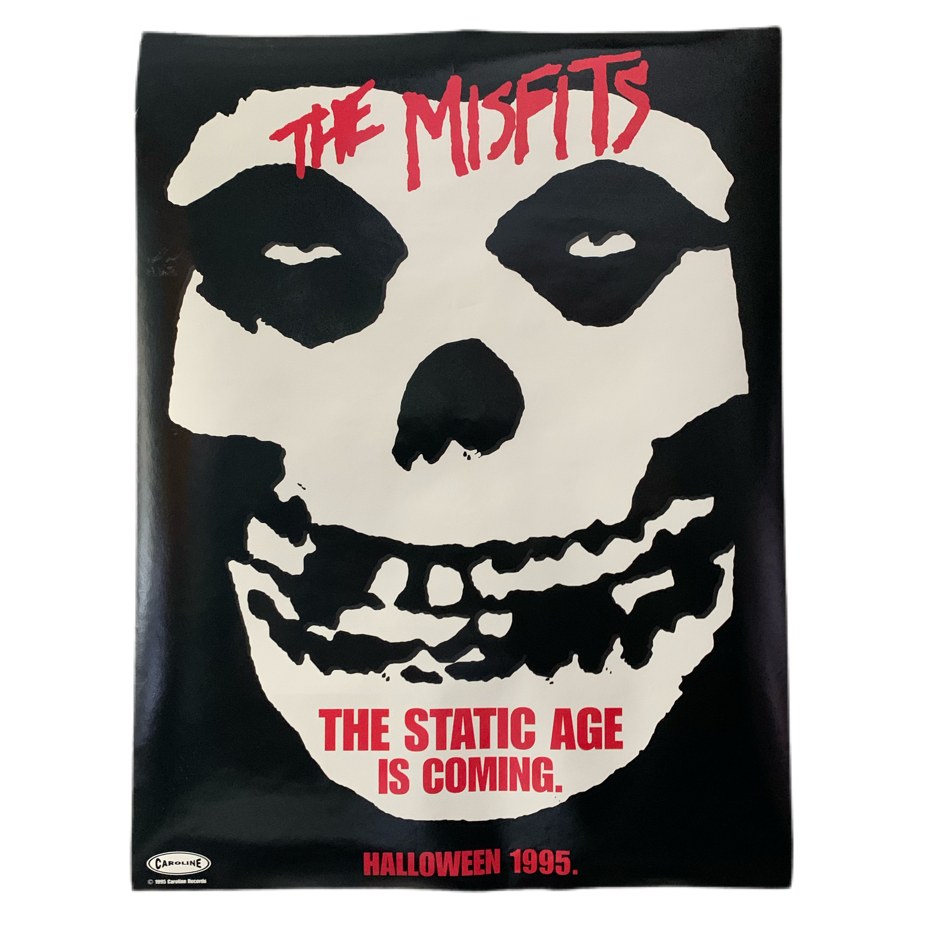 Vintage The Misfits “Halloween 1995” Caroline Records Promo Poster