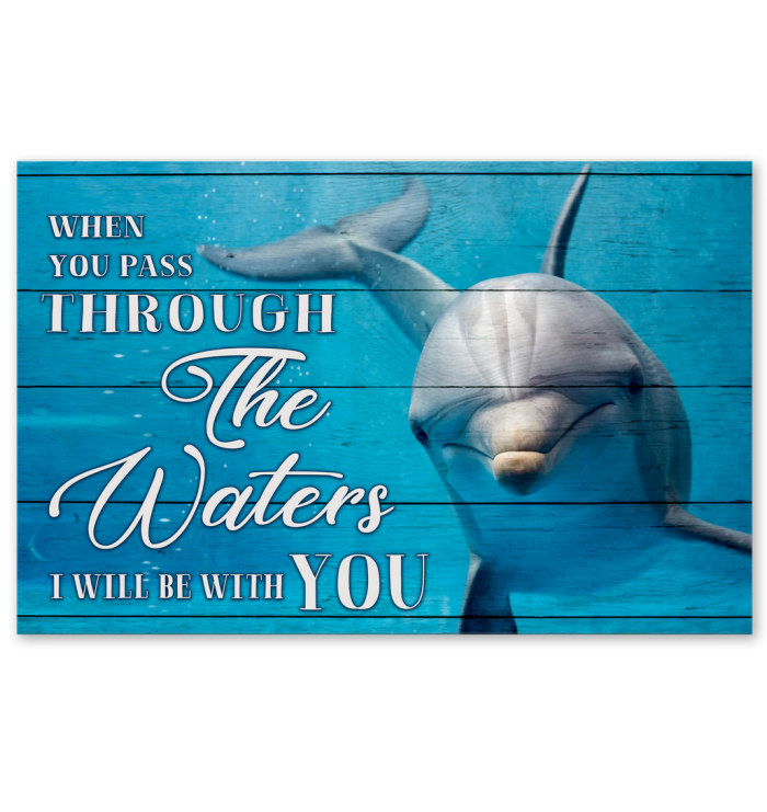 DolphinI Will Be With You Matte Canvas